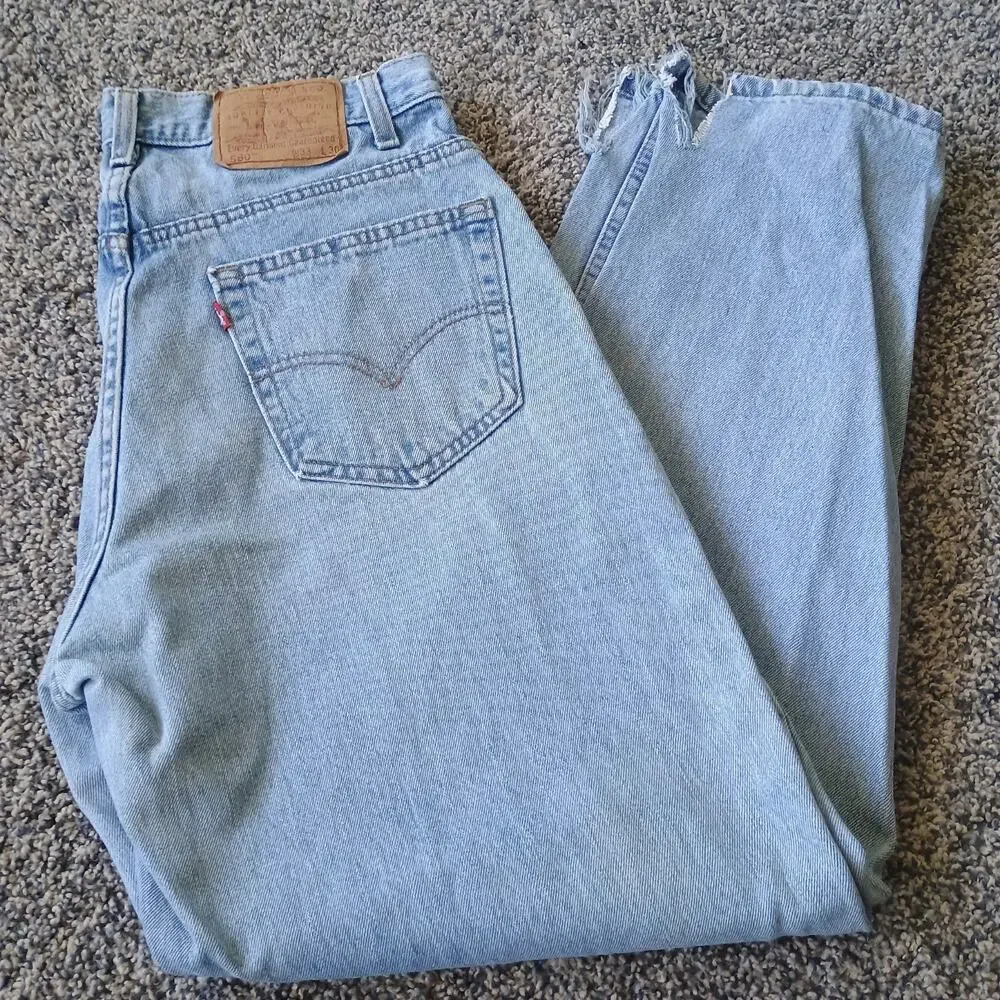 Levi's 560 Vintage Baggy Denim Jeans Faded Grunge 32x30 Loose Skater Vintage 90s